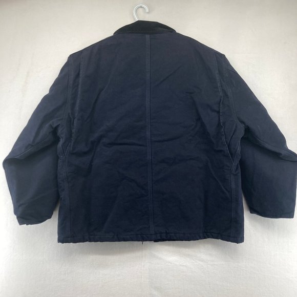 Carhartt Men's Navy Blue Zip-up Duck Arctic Coat Quilt Jacket C26-MDT Sz 2XL NWT - Picture 7 of 9